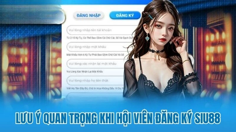 Lưu ý quan trọng khi hội viên đăng ký Siu88